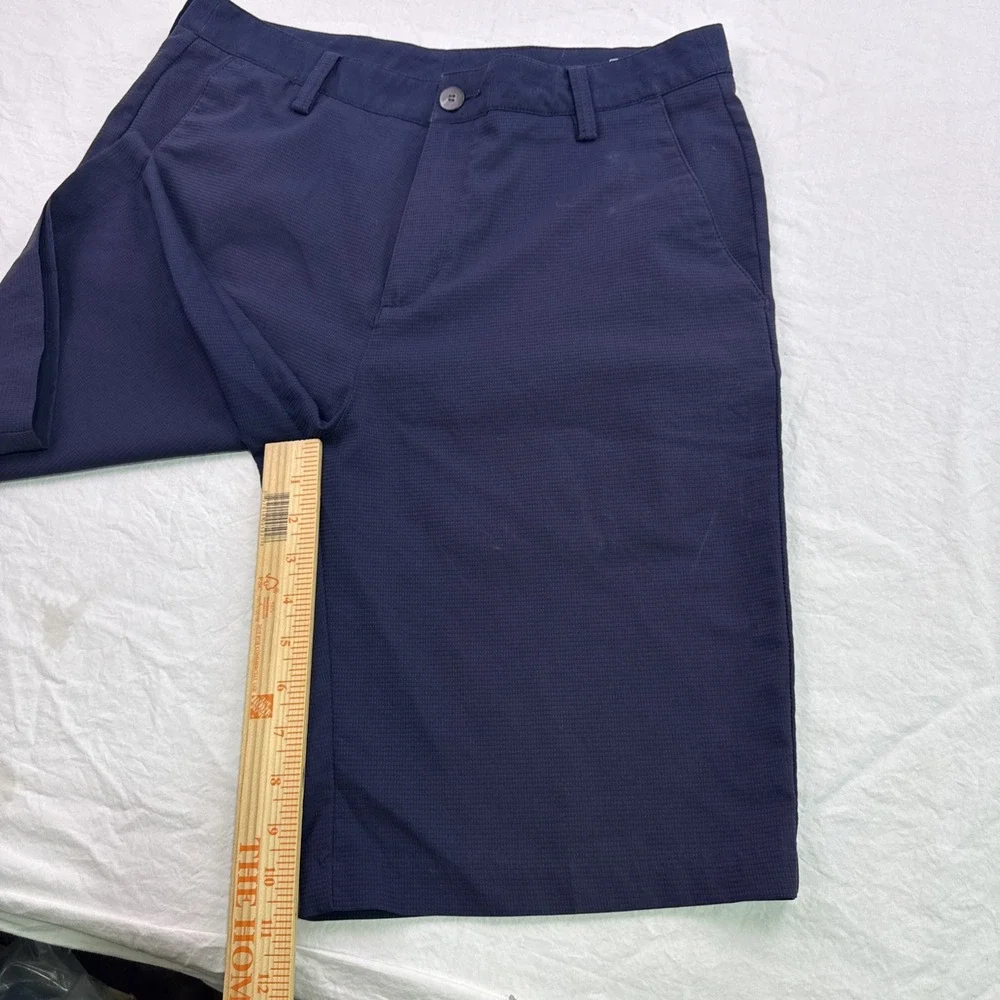 Adidas SHORTS Men's 30 BLUE GRAY CHECK Climalite Performance Golf